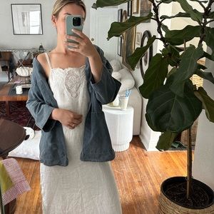 Vintage Cotton Dress with Embroidery